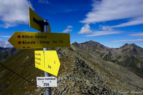 Summit signpost