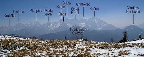 Kamnik Alps from north, from...