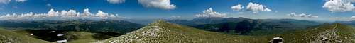 360 summit panorama Monte Rotella