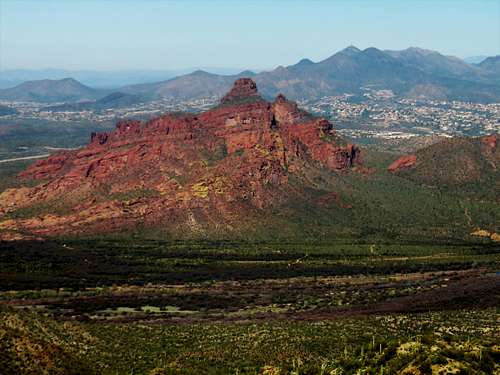 McDowell Mountain (aka Red Mountain) seen from the summit