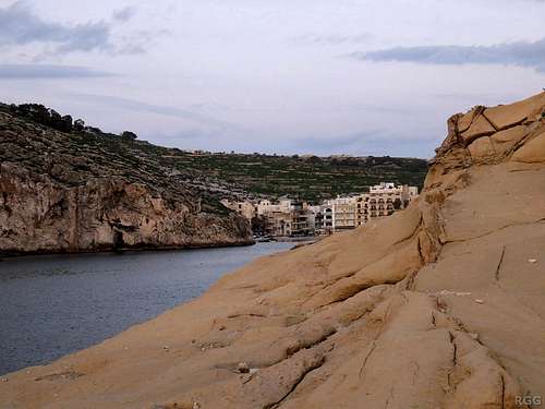 Xlendi Bay from the base of Xlendi Tower