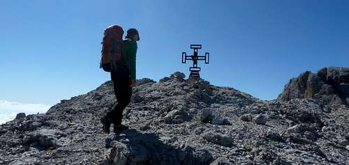 Nearing the summit of Cima Grostè