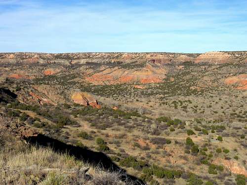 Red colored canyon