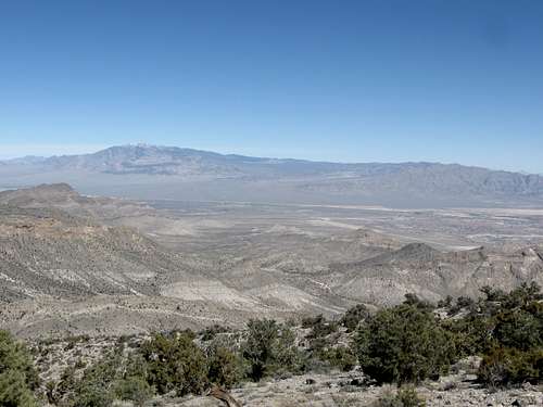 View North Into the Sheep Range and the Desert National Wildlife Refuge