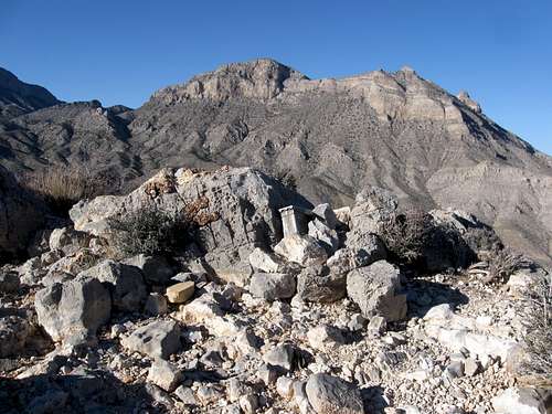 Summit of Greycap With Gateway Peak & Damsel Peak in the Background