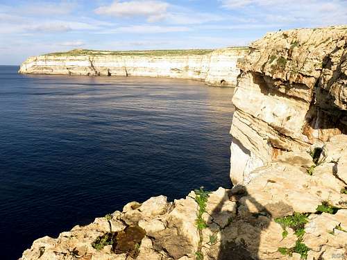 The cliffs of Gozo