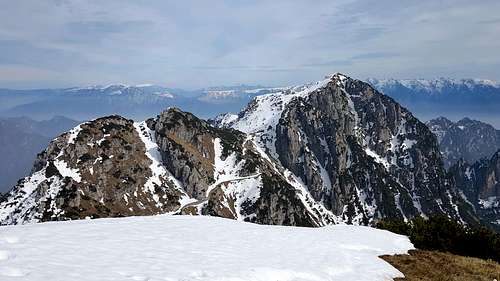 Monte Caplone seen from Cima Tombea