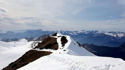 Cima Tombea summit ridge