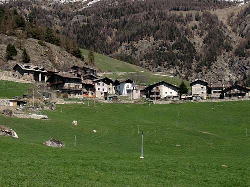 Blavy Village at the foot of Bca di Viou Traverse 2017