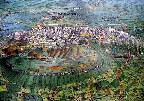 Plan of Montagne St-Victoire
