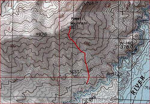 Powell Mt S Ridge Route