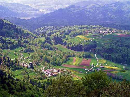 Spring view from Zasavska Sveta gora