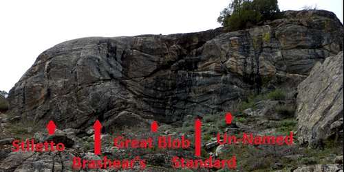 Blob Rock Routes