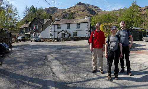 Three Lancashire lads at New Dungeon Ghyll