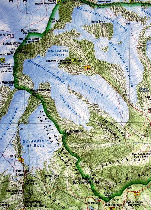 Punta Giordani map
