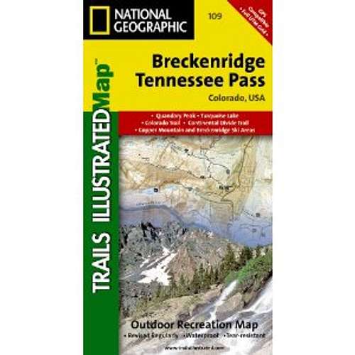 Breckenridge & Tennessee Pass, Colorado - Trails Illustrated Map # 109