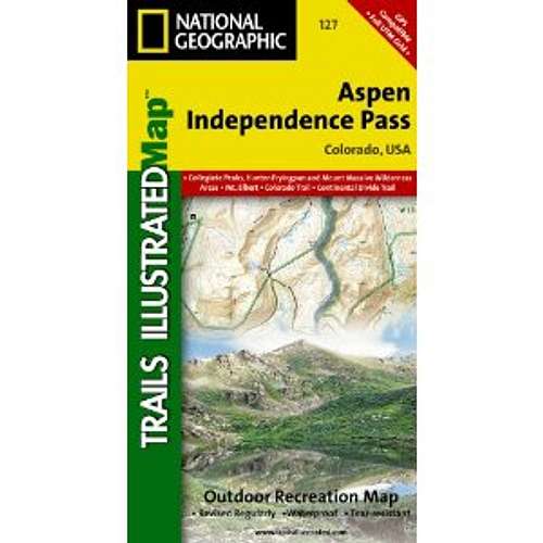 Aspen & Independence Pass Area, Colorado Trails Illustrated Map # 127