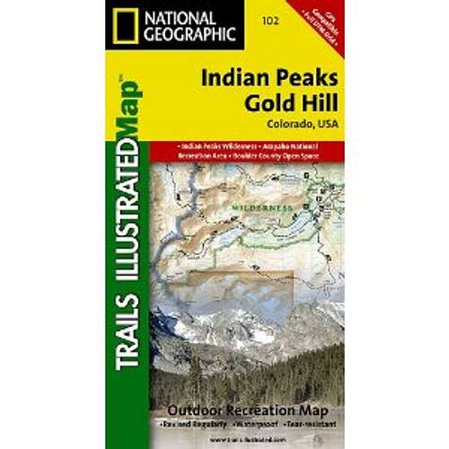 Indian Peaks/Gold Hill Trails Illustratd Map #102