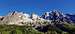 Mont Blanc Group with Grandes Jorasses from Val Ferret