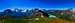 Overview of the Pennine Alps from Corne de Sorebois (2884m)