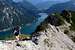 Seekarspitze - Seebergspitze traverse. Descending the south ridge of the Seebergspitze.