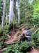 Water cascade at the end of the trail