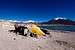 My tent at the shores of Laguna Verde (4350m)