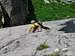 A technical climb on Engelskante slabs, Sarner Scharte