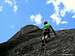 Meteora - Delicate balance climbing on Doupiani, route Ohne Vorbehalt