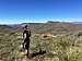 On the summit of Bronco Creek Peak with views towards the mesas