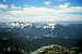 Summit photo, looking over Tatoosh Range to Goat Rocks and Mt. Adams