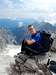 Kessler on the summit of Zugspitze
