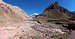 horcones river and the mounts aconcagua and almacenes sur