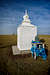 A monument in the Gobi Desert near Dalanzadgad Mongolia