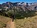 View from the trail junction at the pass