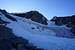 The Gooseneck glacier below Gannett Peak - July 2020 in the Wind River Range