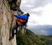 Aid climbing on Monte Colt, Sarca Valley