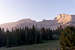 Wheeler Peak and Jeff Davis Peak as seen during sunrise