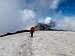 Punta Tre Chiosis, the snow field before the summit