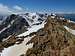 Snow capped summits around Monte Vioz