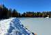 The frozen Tret lake