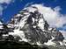 Matterhorn from Breuil Cervinia after a light snowfall