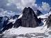 I4. The Impressive Snowpatch Spire in the Bugaboos.  The McCarthy Route Ascents the right skyline.