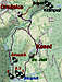 Koseška korita trail map