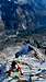 A climber on the upper Hornligrat on Matterhorn