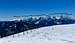 Annotated Dolomites pano from Cima Campill