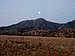 Miller Peak and the moon, Arizona