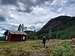 The cottage below the Baremslandfjellet