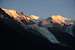 Mont Blanc (4810m) at sunset