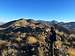 On the southeast ridge with a view to the summit